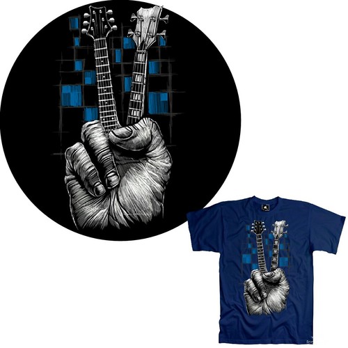 Gitarre shirt festival - t-shirt,