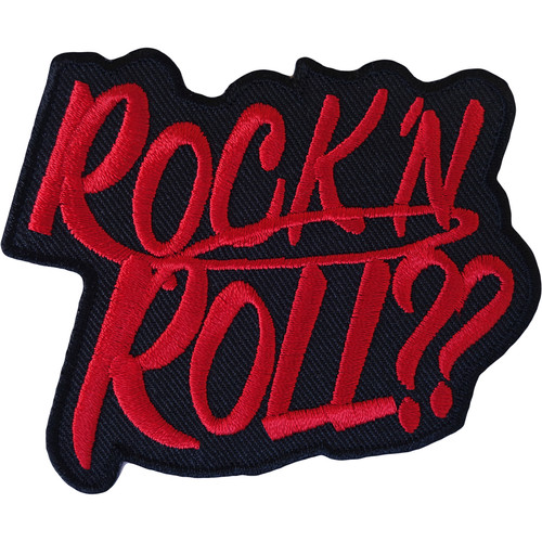 Rock roll iron patch - iron,