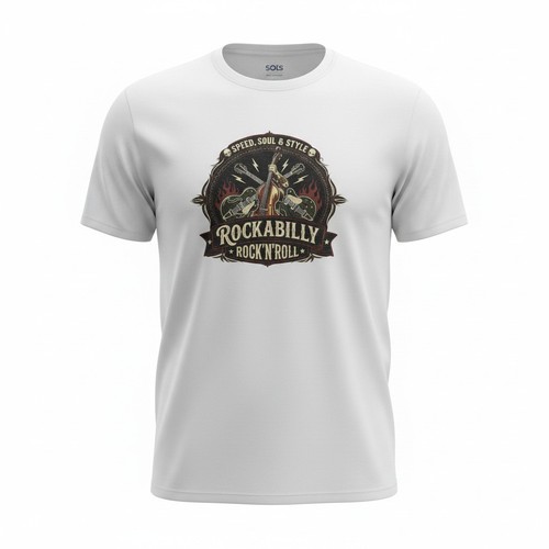 Rockabilly shirt bedruckt - rockabilly, t-shirt