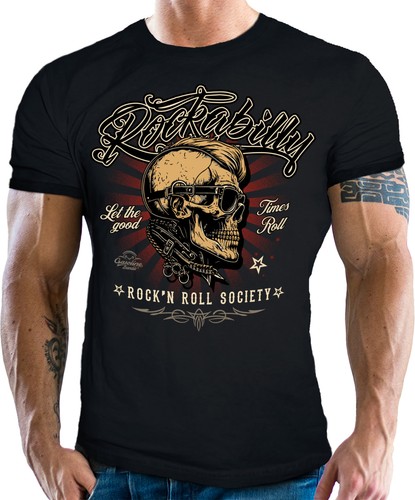 Rockabilly shirt gasoline - rockabilly, t