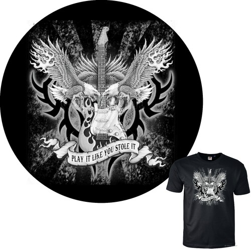 Gitarre rockmusic shirt - gitarre, t-shirt