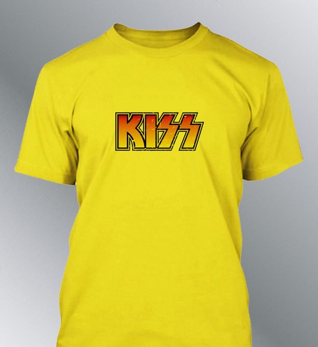 Shirt kiss rock roll musik - t-shirt,