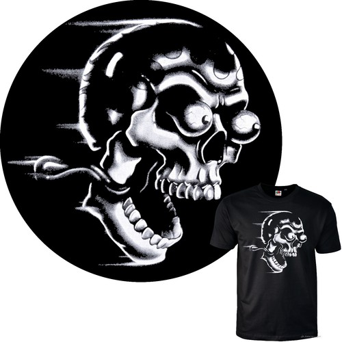 Shirt skull biker - t-shirt,