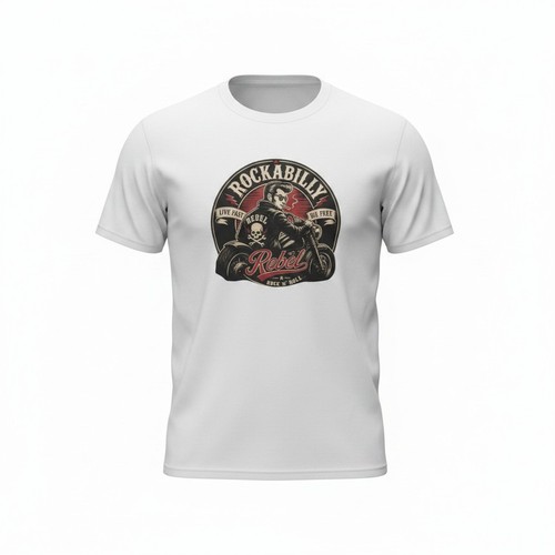 Rockabilly shirt bedruckt - t-shirt,