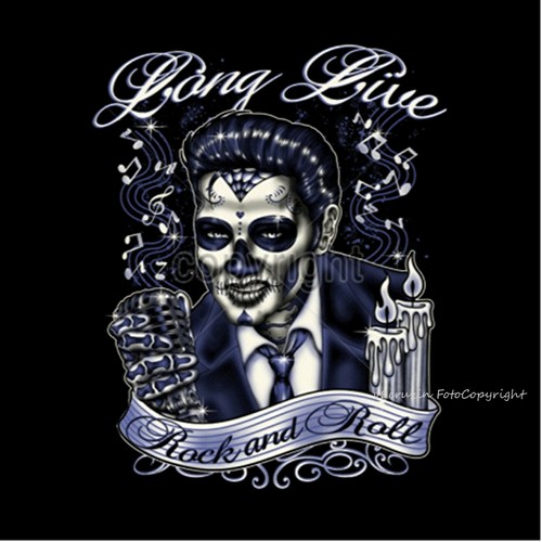 Rock roll shirt greaser - rock`n,
